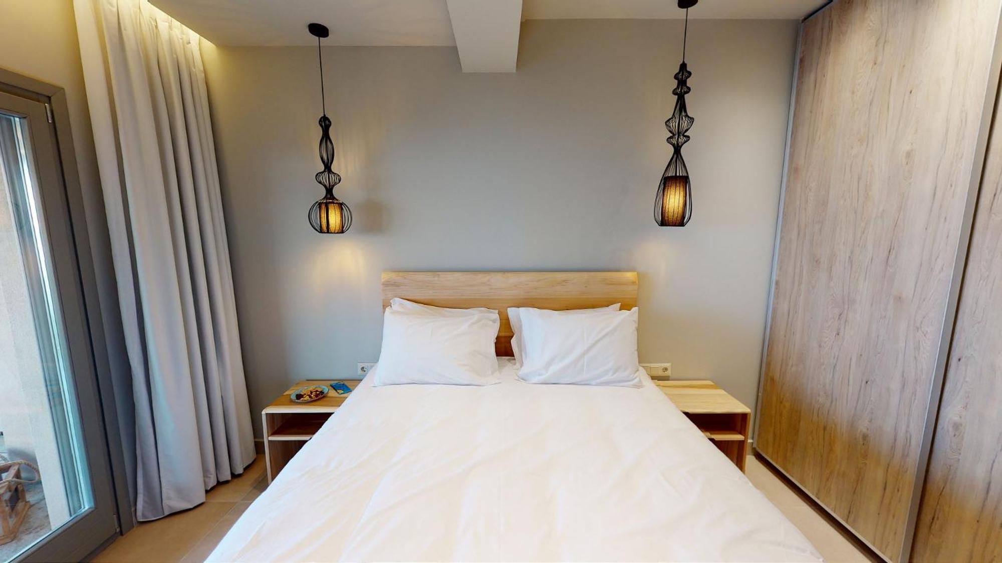 Kallia Suites- Chorefto Szoba fotó